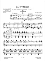 Quatuor 1921. Matériel - VILLA-LOBOS - Partition - Chœur